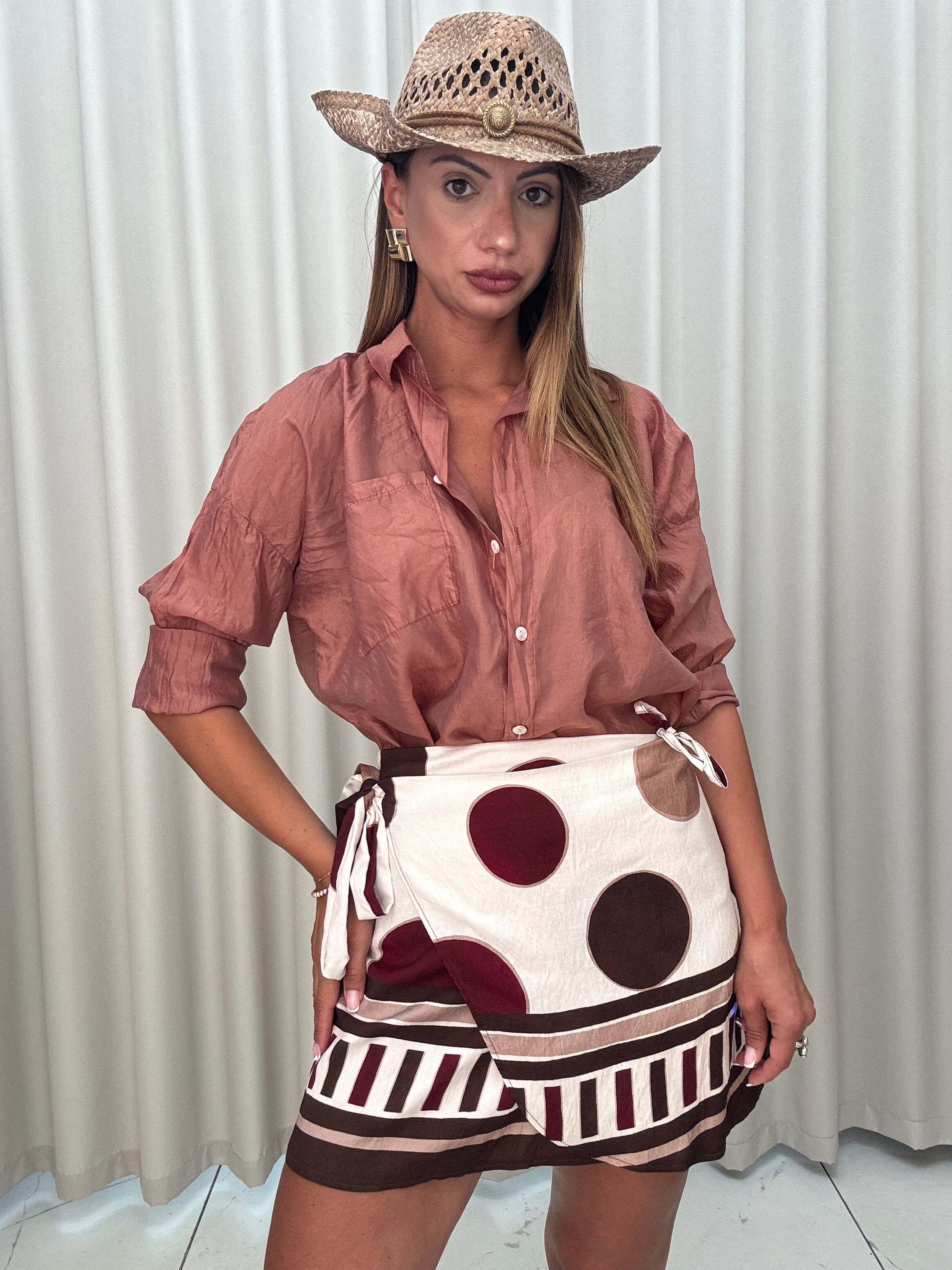Camicia Velata Beige